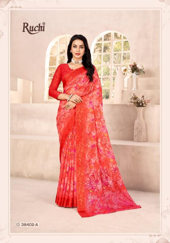 Ruchi red velvet vol-41 saree wholesale clothes india